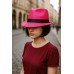Fedora Straw Hat - Fuchsia - HT-1188FS